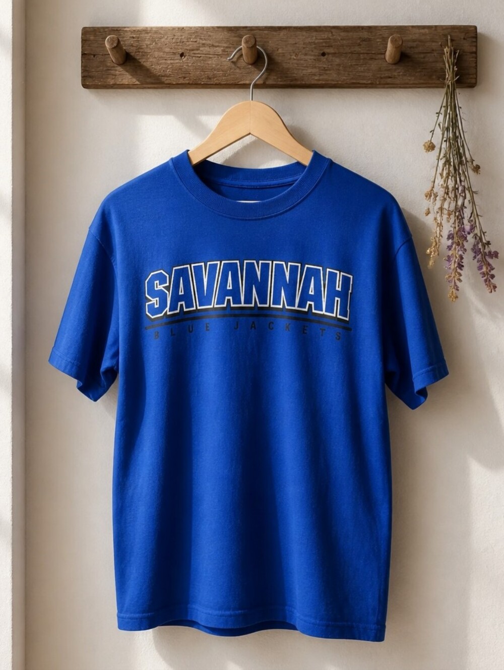 Savannah Blue Jackets Short Sleeve Tee, Sz  M